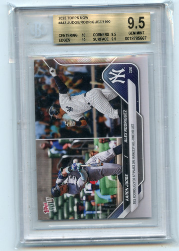 2025 Topps Now 443 Aaron Judge / Alex Rodriguez