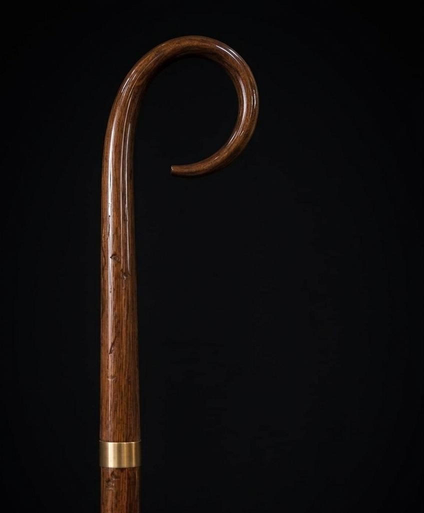 Wooden CROZIER Bishop Staff Crosier Quality Craftsmanship, 72" Christmas A