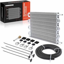 Transmission Oil Cooler, Universal Aluminium 8 Pass Tube and Fin, 8 Row Cooler
