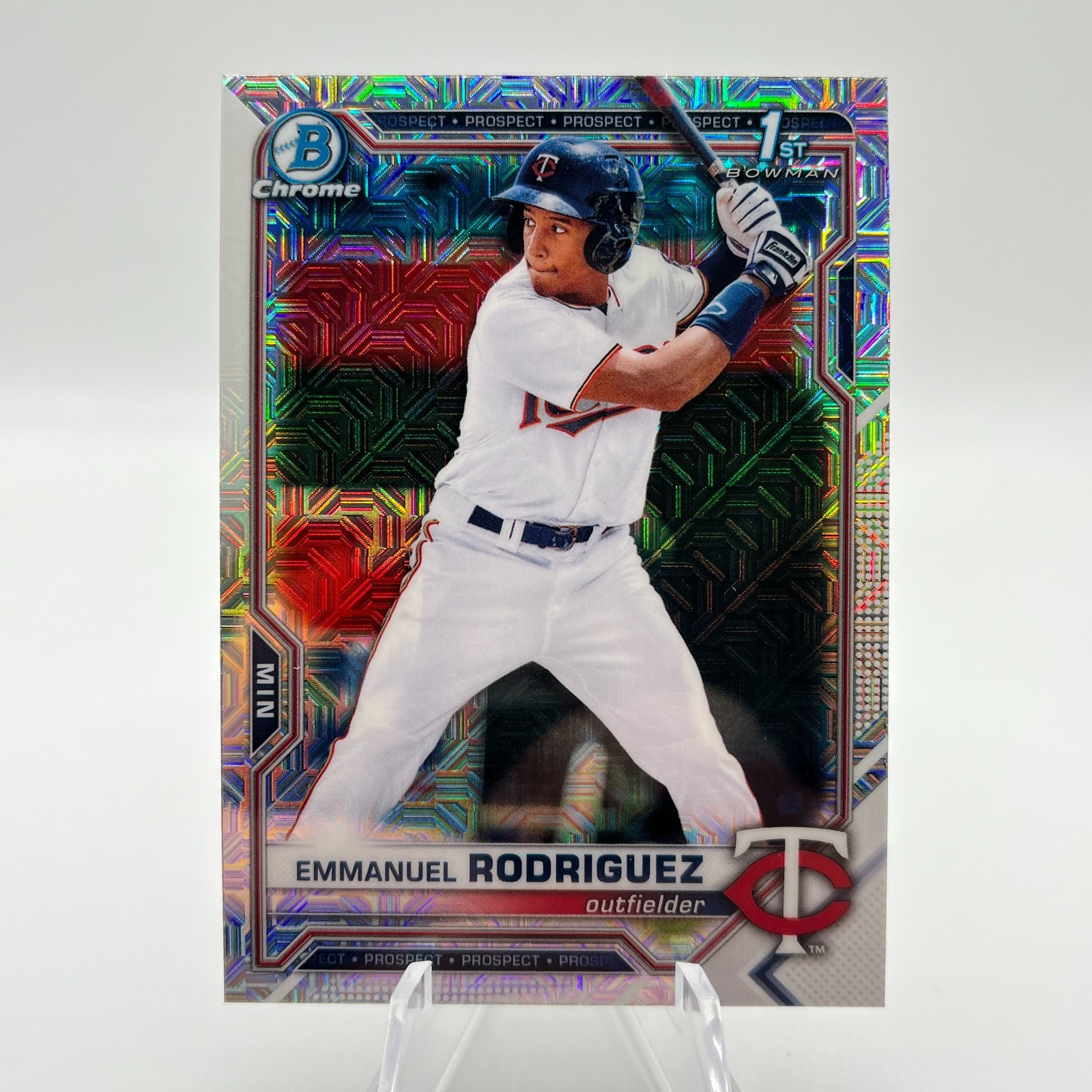 2021 Bowman Chrome Prospects Mega Box Mojo Refractor Emmanuel Rodriguez #BCP-207