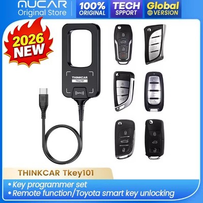 TKEY101 Key Car Fob Programmer Equipment with 6 Unit Remote Keys For 689BT 892BT