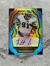 2017 Select Fletcher Cox Tie Dye Prizm Autograph /10 Eagles RARE