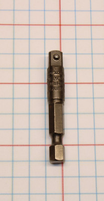 Snap-on Tools USA NEW 2  Length Power Hex-To-Square 1/4  Drive Adapter GMB3042