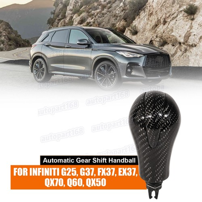 #ad Carbon Fiber Automatic Shift Knob For Infiniti G25 G37 FX37 EX37 QX70 Q60 QX50 $96.60