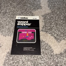 Vintage 1982 Atari Video Game Word Zapper Instruction Booklet