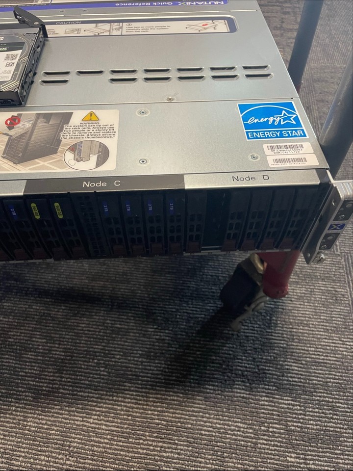 Nutanix NXS2U4NS24G600 Gen6 24-Bay Quad Node CTO Server 12 2TB Drives ...