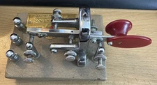 NICE Vintage Vibroplex Vibrokeyer Telegraph Key Amateur Ham Radio 1969