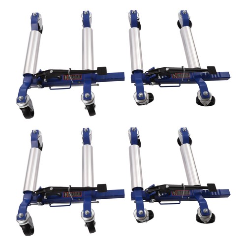 4Pcs 1300lbs Ratchet Car Wheel Dolly Positioning Jack Lift Moving Vehicle Skates - Foto 2 di 10