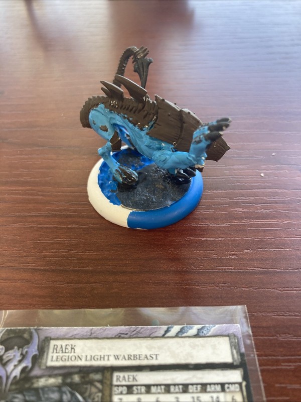 painted Privateer Press Hordes Legion Of Everblight metal Raek, Light Warbeast