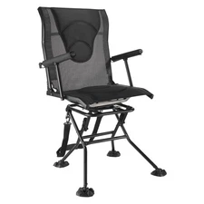 Uimoso 360° Rotating Hunting Chair with Armrests, Foldable Design & Stable Feet