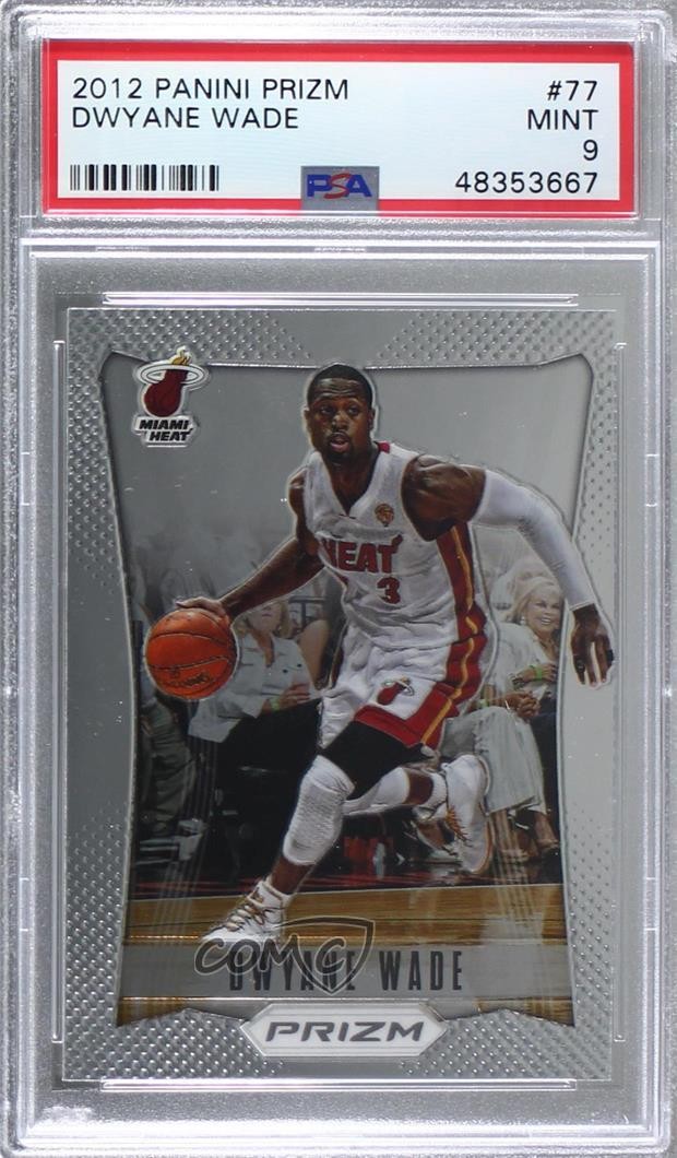 2012-13 Panini Prizm Dwyane Wade #77 PSA 9 MINT HOF 07qw