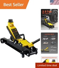 Heavy-duty 2.5 Ton Racing Floor Jack With Single Piston Lift - Durable Compact Heavy-duty 2.5 Ton Racing Floor Jack With Single Piston Lift - Durable Compact