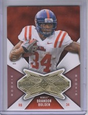 2012 SPx Finite Rookies #FBB Brandon Bolden /499 - FB