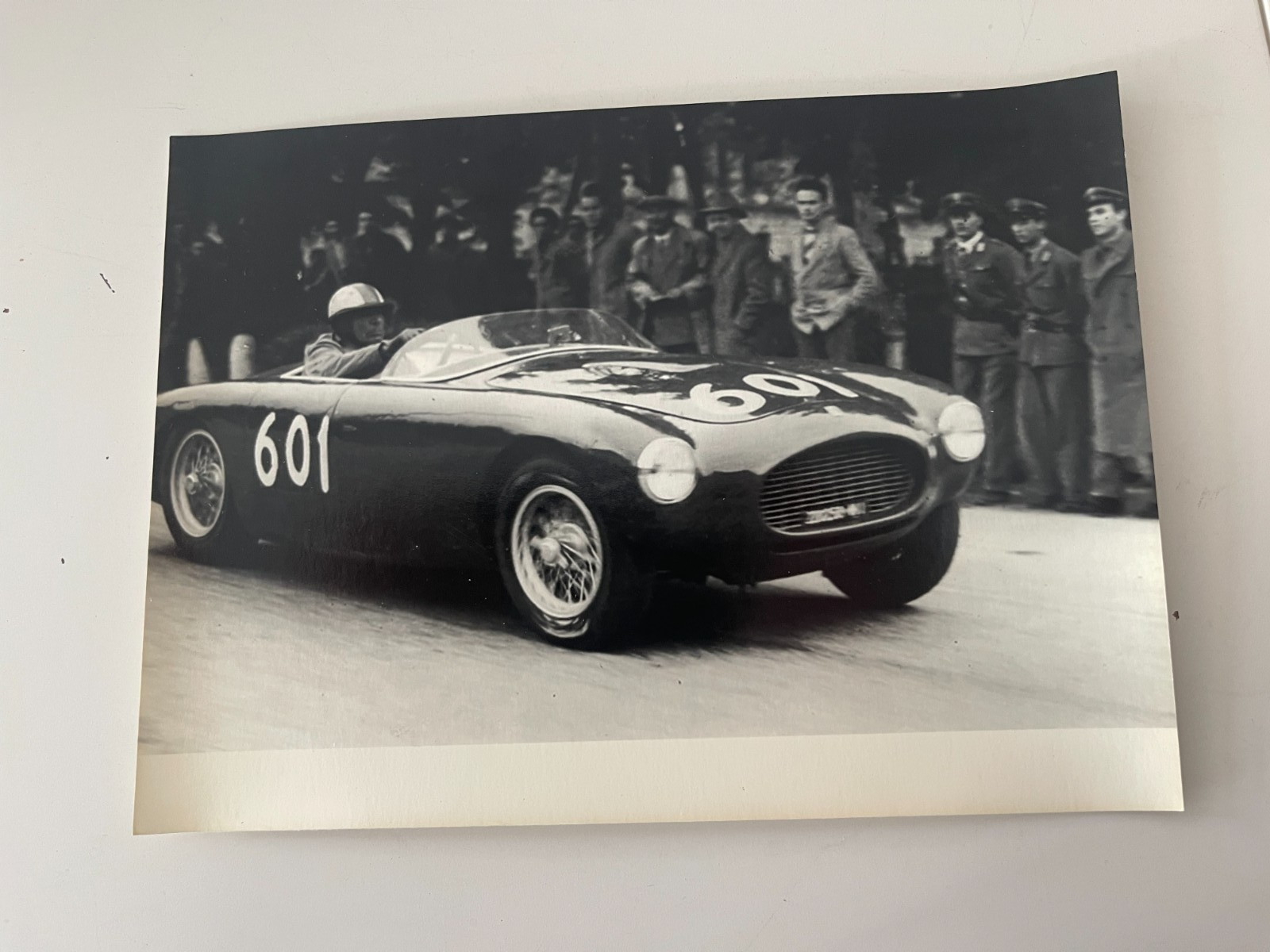 ferrari 250 mm- biondetti mille miglia 1954 - foto mis.24x18 originale