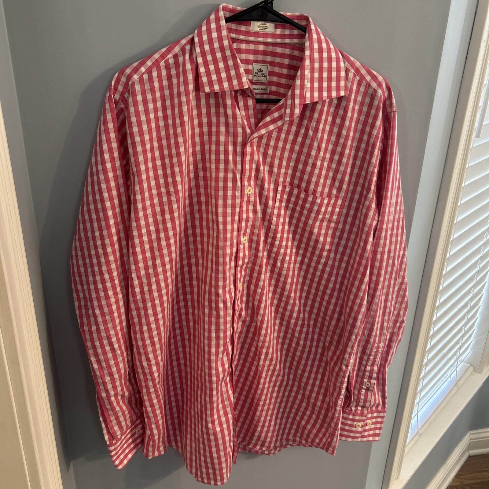 Peter Millar Seaside Finish Performance Shirt Men… - image 1