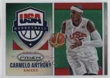 2015-16 Panini Prizm USA Basketball Green Prizm Carmelo Anthony #13 HOF 1rk4