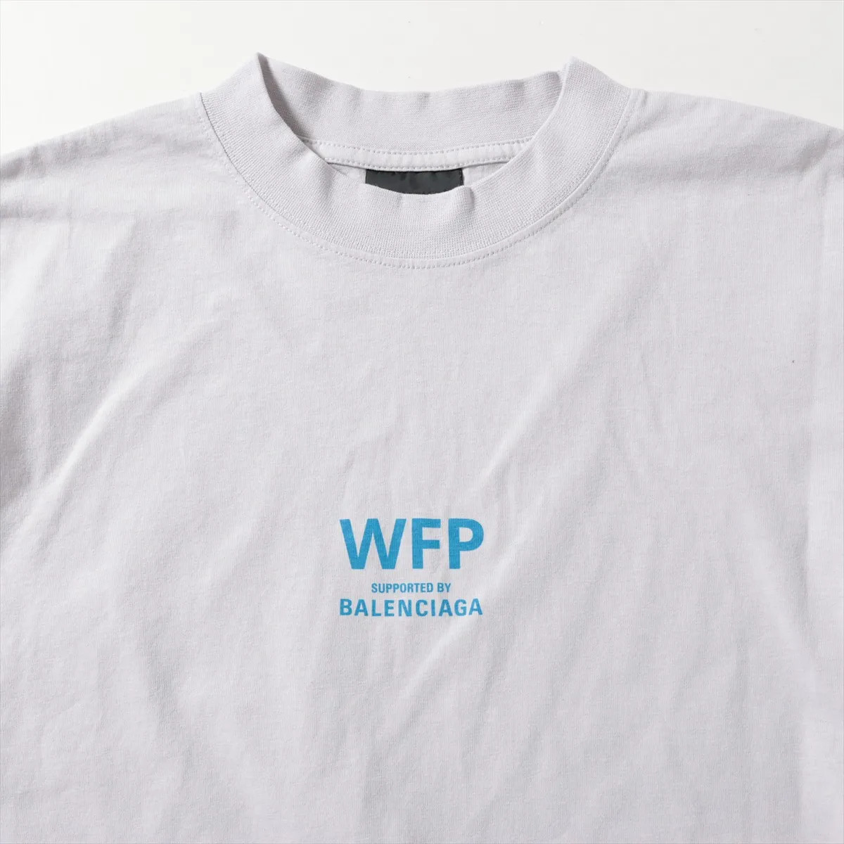 Balenciaga x WFP 25 years Cotton & Polyurethane T-shirt XS Men's Gray  764235 thumbnail 4