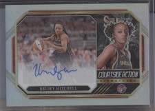 Kelsey Mitchell 2024 Panini Select WNBA Courtside Action Signatures Silver Auto