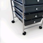 8-Drawer Rolling Storage Organizer Cart  - Gradient Gray — photo 5