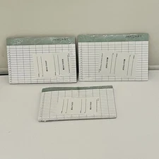Lot Of 3 DAY-TIMER Calendar Replacement Sheets Size 4.5" x 6.75” #E1275 NEW