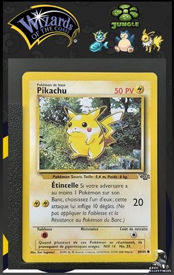Pokemon Karte Pikachu 60/64 Edition 2 Ed 2 Unlimited Jungle Wizards 3