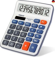 Osalo Taschenrechner Tischrechner BüRo 12-Stelliger GroßE Tasten Lcd Anzeige