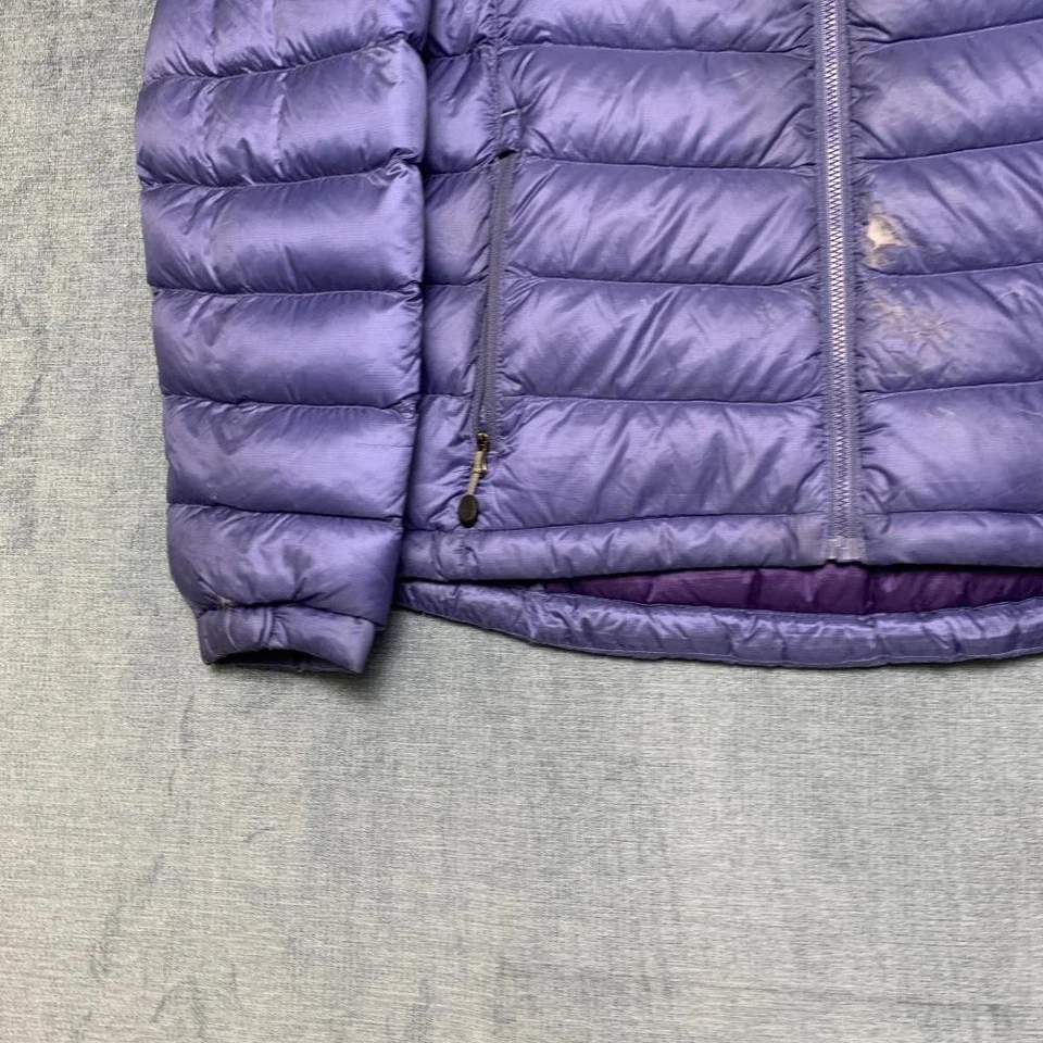 L.L.Bean Ultralight 850 Down Hooded Jacket Womens Medium Purple Nylon Outdoor - Image 3 of 4