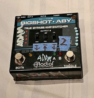 Radial BigShot ABY True-Bypass Switch Pedal Big Shot ABY Free