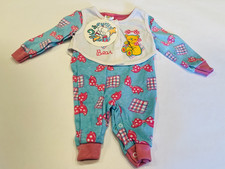 Vintage Cuties by Judy Romper with Vest Baby Clothes Set 0-6 Months NEW BIN 42