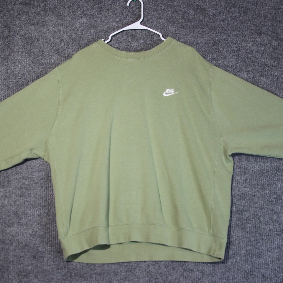 Nike Sudadera Cuello Redondo Para Hombres XXL Verde Pullover Manga Larga Informal Foto 2 de 4