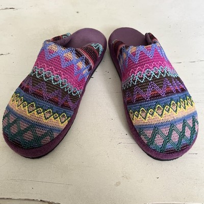 Dafna By Naot Womens Purple Multicolor Quietude Slippers Recline Size EU 39/40