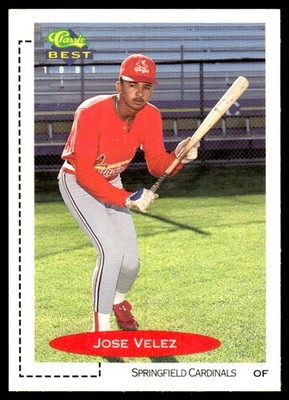 1991 Classic Best Jose Velez Springfield Cardinals #208