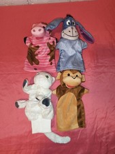 Melissa Doug Hand Puppets Plush Stuffed Set Of 4 Zoo Animals