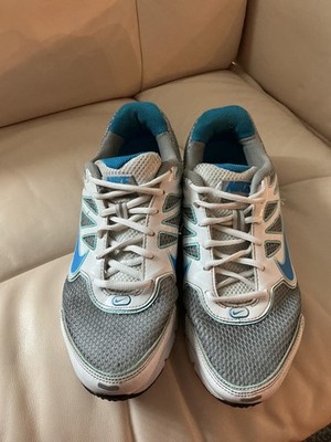 Nike Shox Qualify 2 White/Gray/Turquoise Women's Sz 9 #442115-044