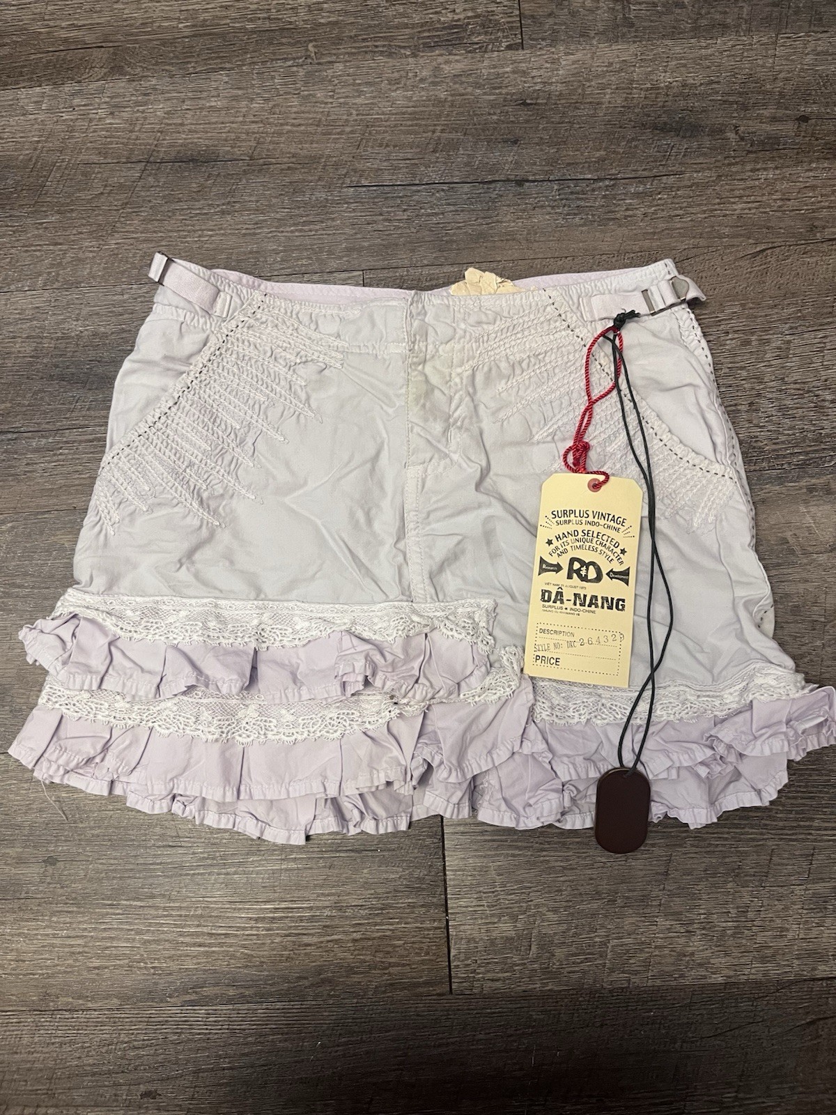Da-Nang Women's Vintage XS Mini Skirt Lilac Purple