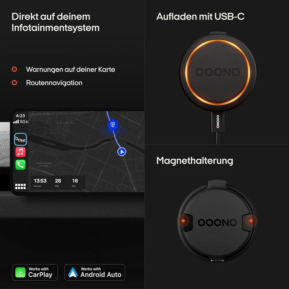OOONO CO-Driver NO2 [NEW Model 2025] -Warns of speed cameras & hazards *NEW+OVP - Bild 4 von 4