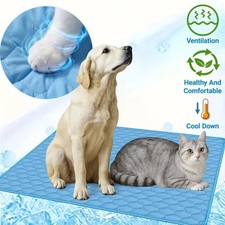Pet Cooling Mat Ice Silk Dog Cat Summer Cool Bed Waterproof Breathable Sleeping
