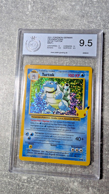 Pokemon Turtok 2/102 Celebrations PGS 9,5 ähnlich PSA Deutsch 