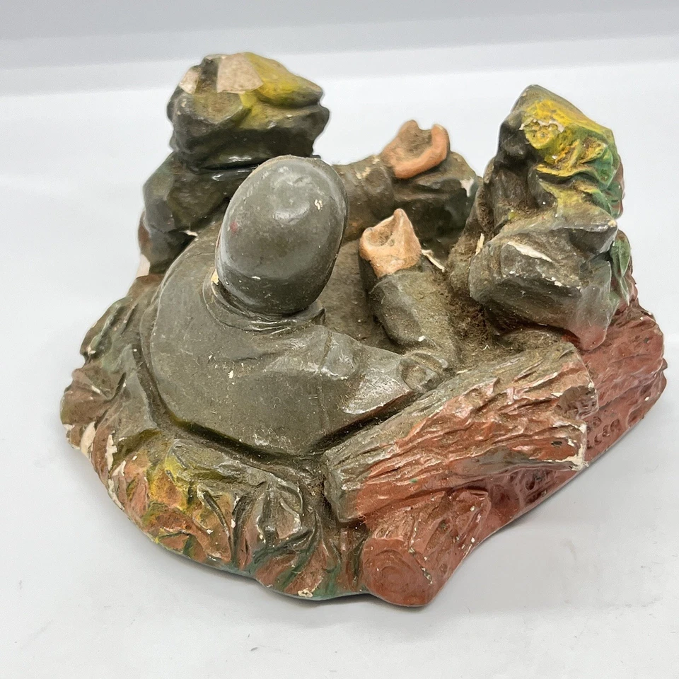 J.H. FIGURA DE COLECCIÓN FIRMADA MILLER AÑOS 50 CHALKWARE EJÉRCITO DE EE. UU. SEGUNDA GUERRA MUNDIAL Foto 3 de 4