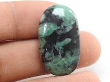 Emerald Smooth Oval Shape Cabochon Loose Handmade Gemstone For Making Jewelry