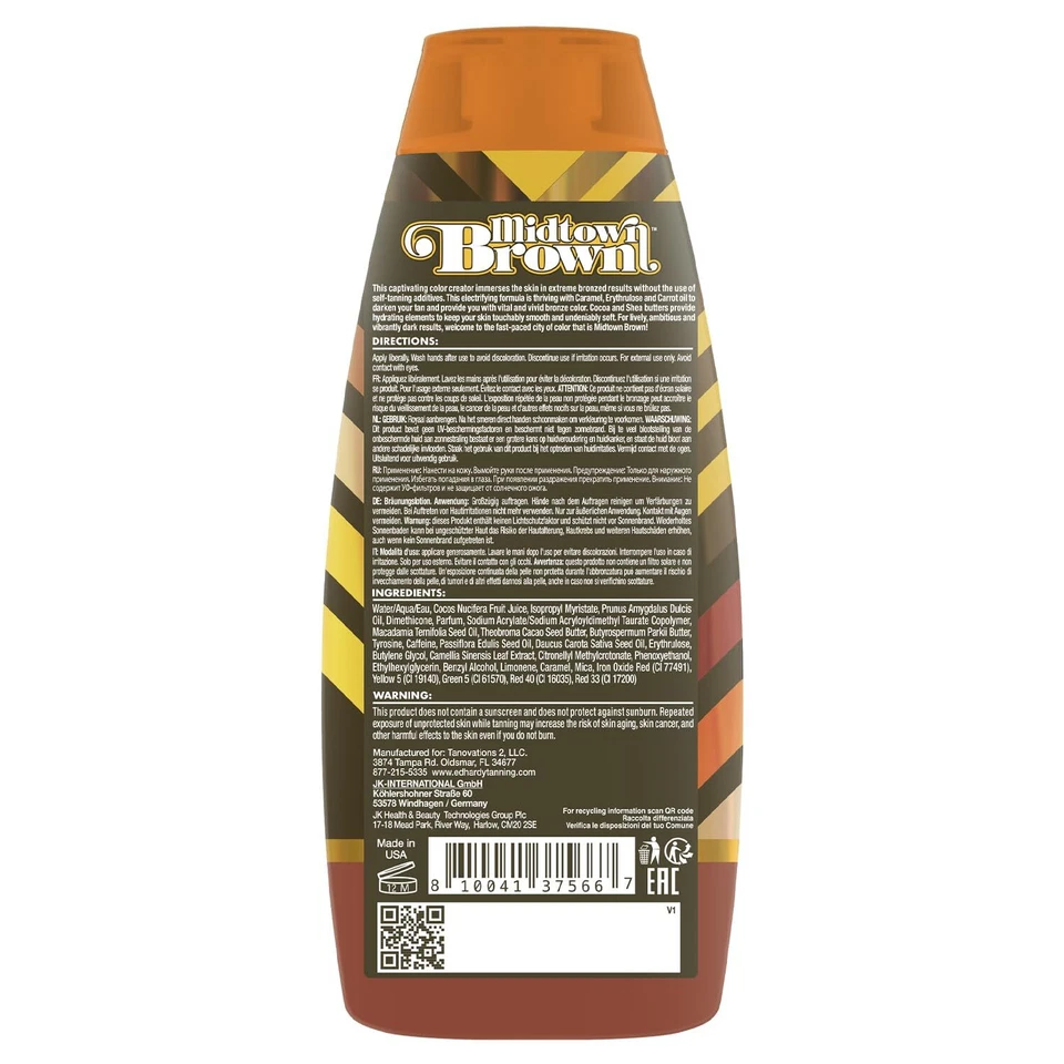 Tanovations Midtown коричневый - богатый антиоксидантами сияние усиливающий темный DHA бесплатный братан - Изображение 2 из 4