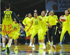 ALYSHA CLARK Signed 8 x 10 Photo WNBA Basketball SEATTLE STORM Champs FREE SHIP