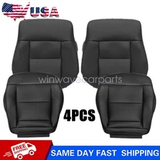 Driver &Passenger Leather Seat Cover Black For 2010-2016 Mercedes Benz E300 E350
