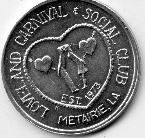 Mardi Gras Doubloon Loveland Carnival & Social Club 1983 Aluminum - Picture 1 of 2