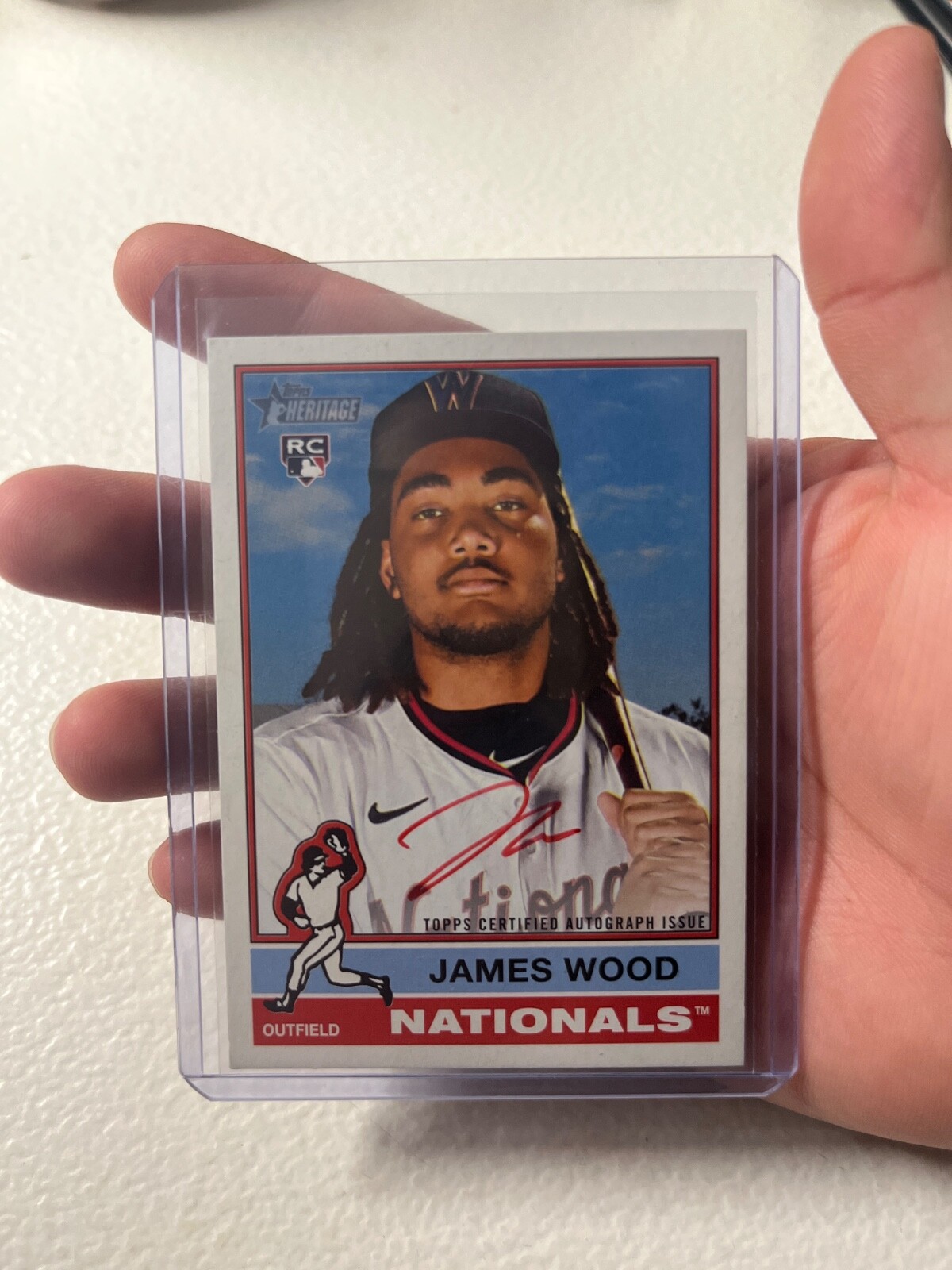 2025 Topps Heritage - Real One Autographs James Wood #ROA-JWO Special Edition...