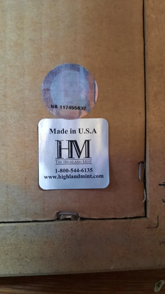 Lakers NBA Champs 2010, 2 Gold plate coin Highland Mint, Kobe Bryant, frame 8x10 - Image 3 of 4