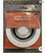 Do it White Brass Disposer Flange and Stopper 438967 FREE SHIPPING 2-Ct