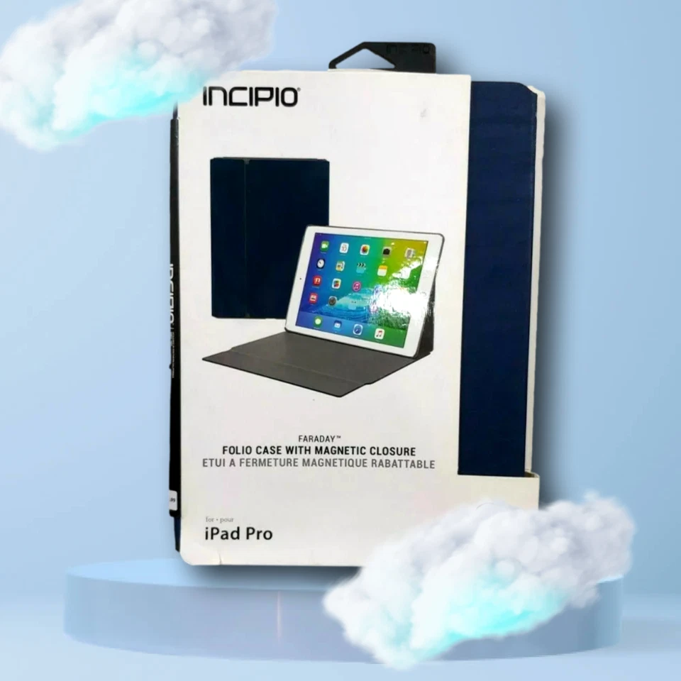 INCIPIO Faraday Durable VEGAN Protection Case for iPad Pro 12.9" BLACK & NAVY - Image 4 of 4