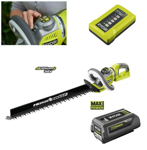 Ryobi 36V Akku-Heckenschere RHT36C60R15 Inkl. 4,0Ah Akku+LadegeräT-image