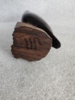 VTG HANDMADE IPE IRONWOOD  QUAIL FIGURINE -ON LOG- DARK FINISH- DENSE — photo 6